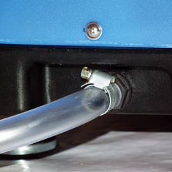 A self-draining crawl space dehumidifier connected to a sump pump system in Welland