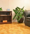 flooring with a parquet tile design installed in Brantford, Ontario