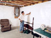 A basement wall covering for creating a vapor barrier on basement walls in Burlington, Oakville, Hamilton