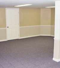 Plastic 20-mil vapor barrier for dirt basements, Milton, Ontario installation