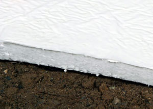 Insulation installed on a crawl space floor in Georgetown