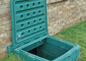 lockable crawl space access door installed in Burlington