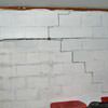 A buckling foundation wall in a Tillsonburg home.