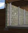 I-beam foundation wall supports installed in a Jarvis, Hagersville, Caledonia, Cayuga, Dunnville, Port Colburne, Thorold basement.