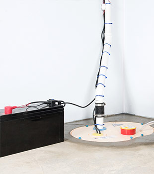 A sump pump installed in Stoney Creek by Omni Basement Systems