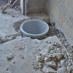 Placing a sump pit in a Grimsby home