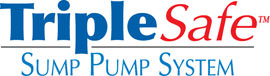 Sump pump system logo for our TripleSafe, available in areas like Dunnville