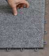 Interlocking carpeted floor tiles available in Guelph, Ontario