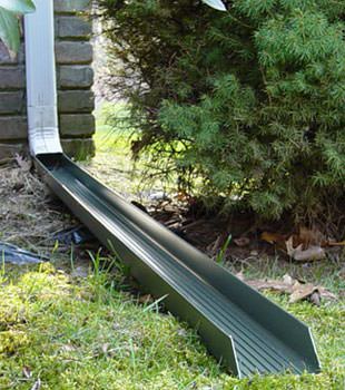 Gutter downspout extension installed in Acton
