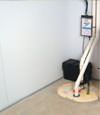 basement wall product and vapor barrier for Burlington wet basements