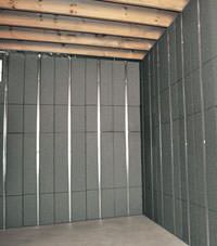 Thermal insulation panels for basement finishing in Burlington, Ontario